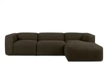 KONSIMO Ecksofa Buffo 285 cm Dunkelbraun rechts 5