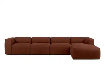 KONSIMO Ecksofa Buffo 365 cm Orange rechts 6