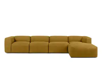 KONSIMO Ecksofa Buffo 365 cm Honiggelb rechts 6