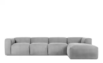KONSIMO Ecksofa Buffo 365 cm Hellgrau rechts 6