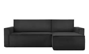 KONSIMO Ecksofa Napi Schmale Armlehnen 246 cm Grau