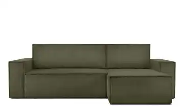 KONSIMO Ecksofa Napi Breite Armlehnen 262 cm Hellgrün