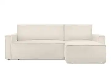 KONSIMO Ecksofa Napi Schmale Armlehnen 246 cm Ecru
