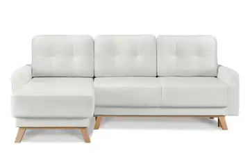 KONSIMO Ecksofa Visna Creme links