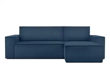 KONSIMO Ecksofa Napi Breite Armlehnen 262 cm Mitternachtsblau