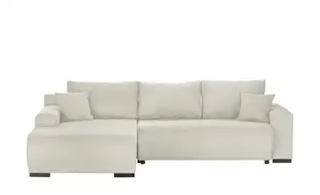 Ecksofa Nelly Beige links Cordstoff
