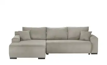 Ecksofa Nelly Schlamm links Cordstoff