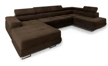 MASSENO Wohnlandschaft Casone Braun rechts