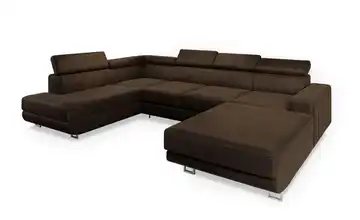 MASSENO Wohnlandschaft Siena links Braun
