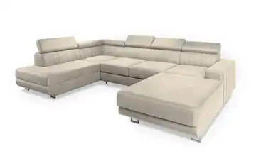 MASSENO Wohnlandschaft Siena links Creme