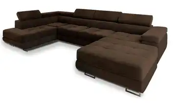 MASSENO Wohnlandschaft Casone Braun links