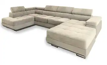 MASSENO Wohnlandschaft Casone Creme links