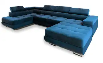 MASSENO Wohnlandschaft Casone Cyanblau links