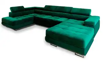 MASSENO Wohnlandschaft Casone Flaschengrün links