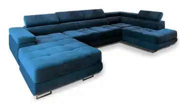 MASSENO Wohnlandschaft Casone Cyanblau rechts