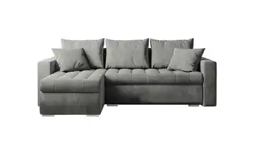 Ecksofa mit Schlaffunktion Luis Grau links