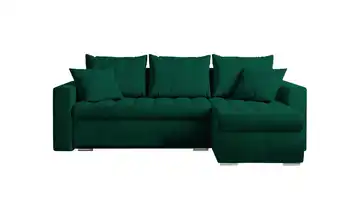 Ecksofa mit Schlaffunktion Luis Grün rechts