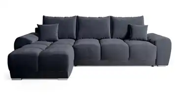 Ecksofa mit Schlaffunktion Nubes Anthrazit links