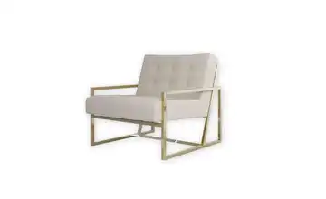 Sessel Vincent  Beige Goldfarben