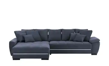 bobb Ecksofa Farina Blau Webstoff links