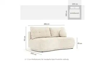 Einzelsofa Cirrus Creme