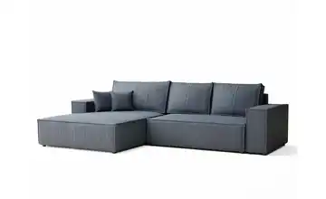Ecksofa Denimblau rechts