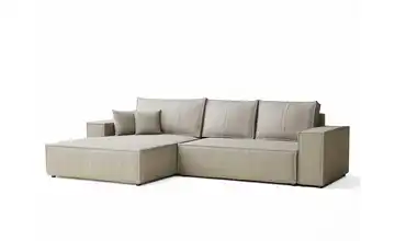 Ecksofa links Beige