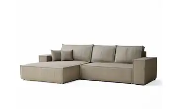 Ecksofa links Beige