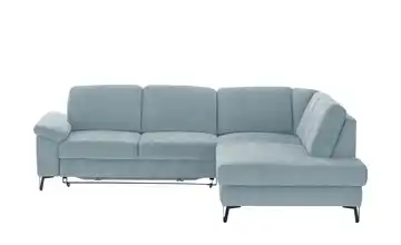 Ecksofa Coco Hellblau Flachgewebe rechts