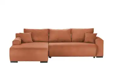 Ecksofa Nelly Terracotta links Cordstoff