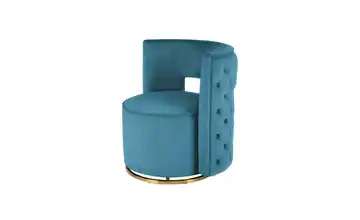 Kayoom Sessel Petrol / Gold Petrol