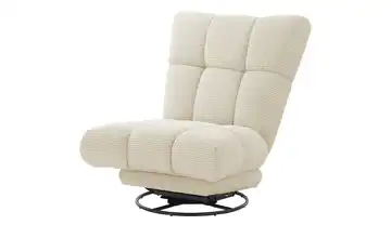 bobb Dreh-Schaukelsessel Chessie Cordstoff Natur