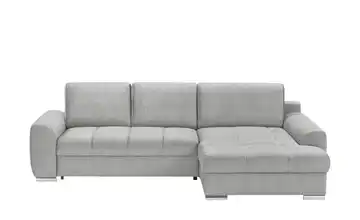 bobb Ecksofa Soumia Silbergrau Mikrofaser rechts