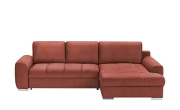 bobb Ecksofa Soumia Korallenrot Mikrofaser rechts