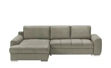 bobb Ecksofa Soumia Taupe Mikrofaser links