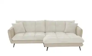 Ecksofa Arianna XL rechts Beige Mikrofaser
