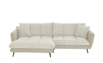 Ecksofa Arianna XL links Beige Mikrofaser