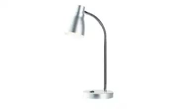 KHG LED-Tischleuchte silber mit flexiblem Arm