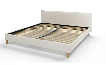 S-STYLE Polsterbett Gabriella 200x200 cm Weiß 217 cm