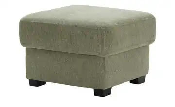 Hocker Lisa de Luxe Flachgewebe grob Grün