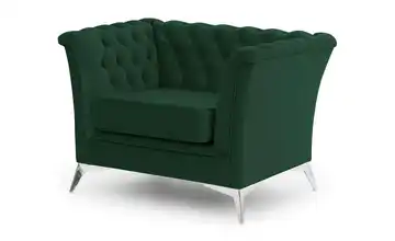 Sessel verchromt Grün