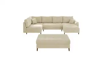 Wohnlandschaft mit Hocker