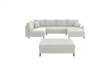 Wohnlandschaft mit Hocker