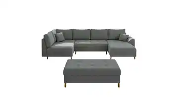 Wohnlandschaft mit Hocker