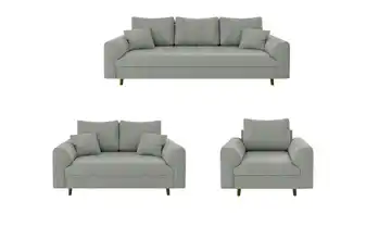 Polstergarnitur 3+2+1 Grau