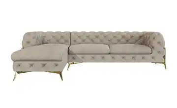 Ecksofa Creme links
