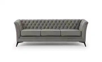 Einzelsofa Wilhelm Schwarz Grau