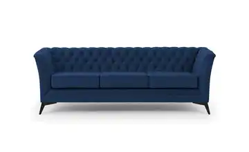 Einzelsofa Schwarz Marineblau