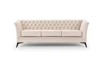 Einzelsofa Wilhelm Schwarz Beige
