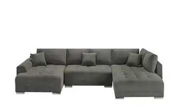 Wohnlandschaft Lemmon Mikrofaser Anthrazit links